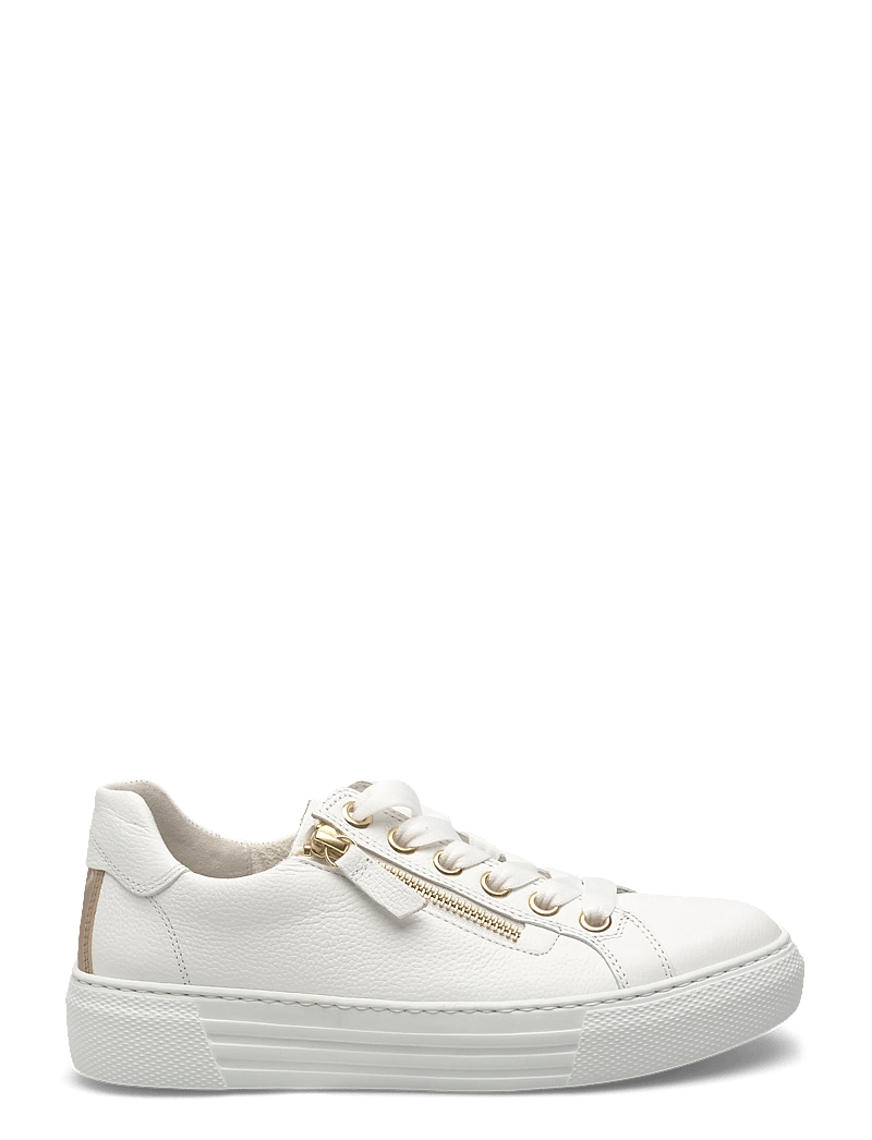 Gabor - Sneaker - niedrige sneakers - white, gold - 1