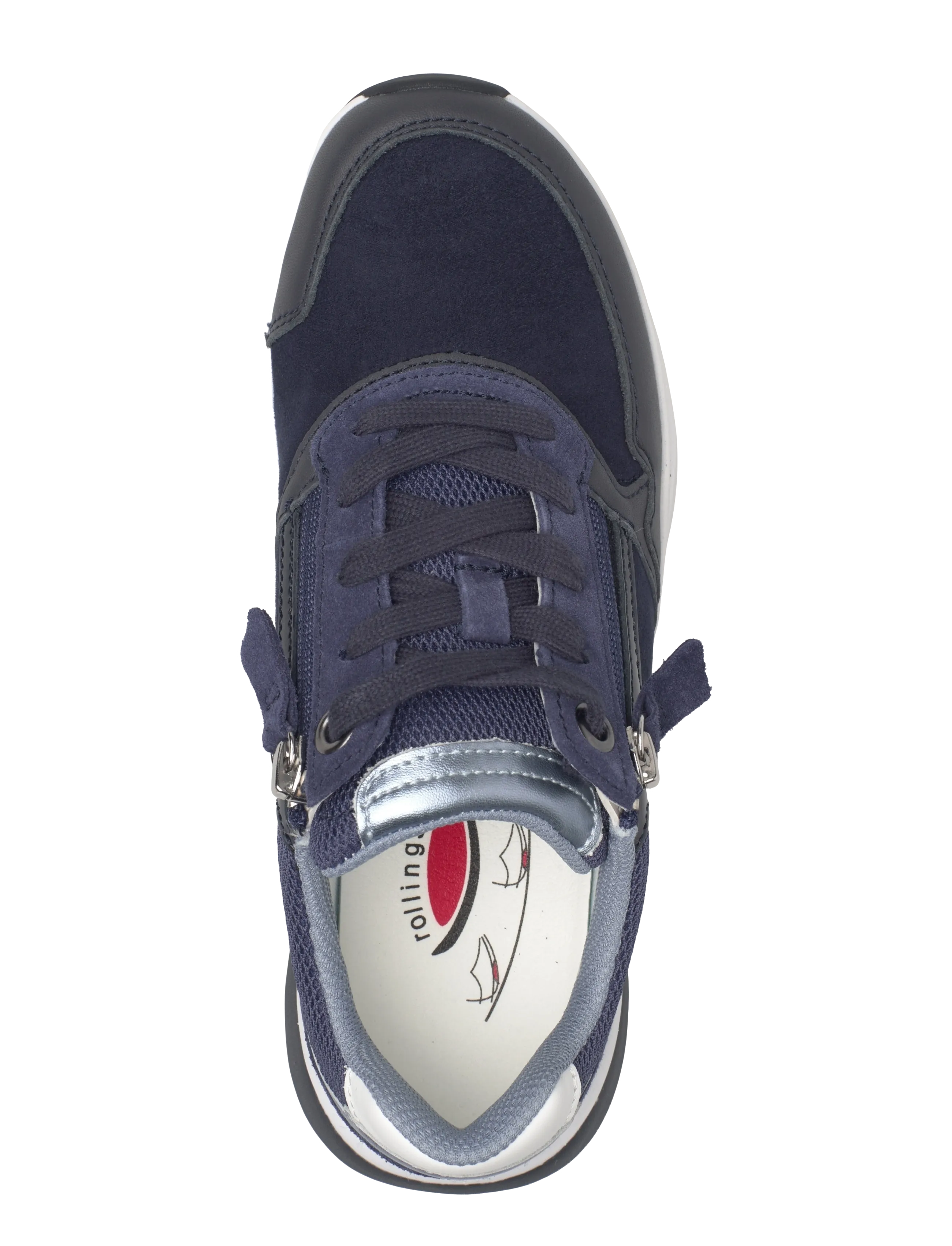 Gabor - rollingsoft sneaker, "hallux valgus" - low top sneakers - multi blue - 3