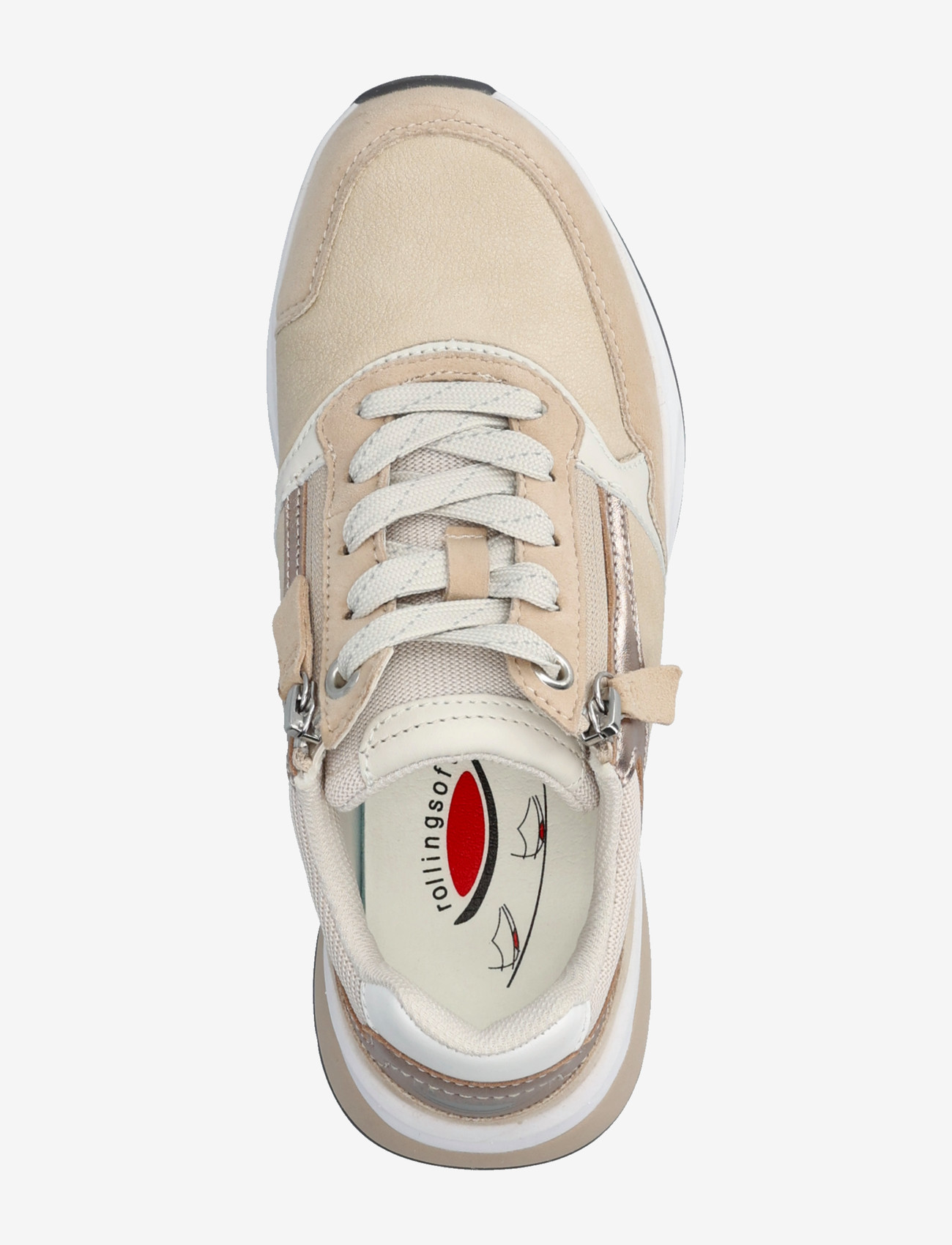 Gabor - rollingsoft sneaker, "hallux valgus" - lave sneakers - multi sand - 3