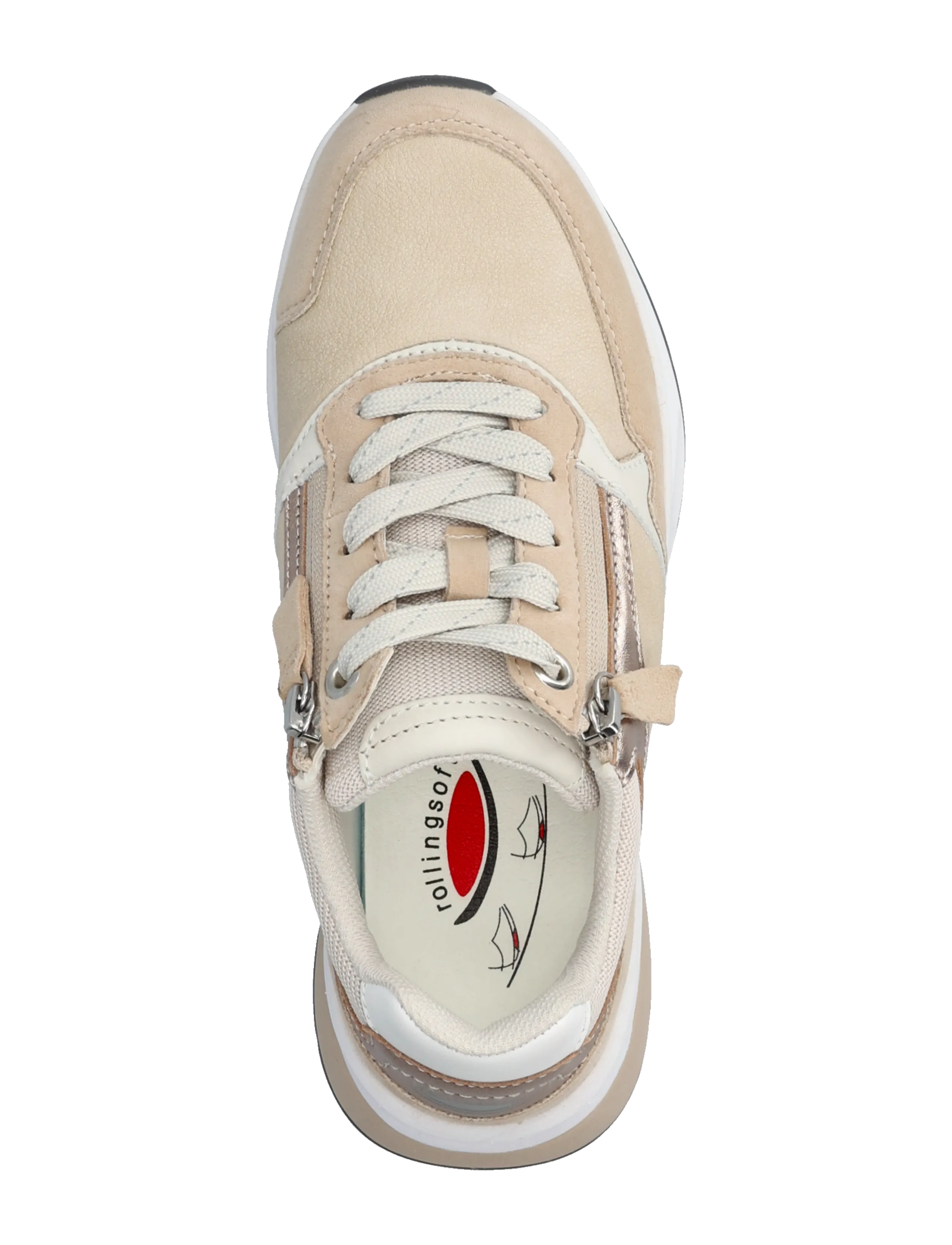 Gabor - rollingsoft sneaker, "hallux valgus" - lágir strigaskór - multi sand - 3
