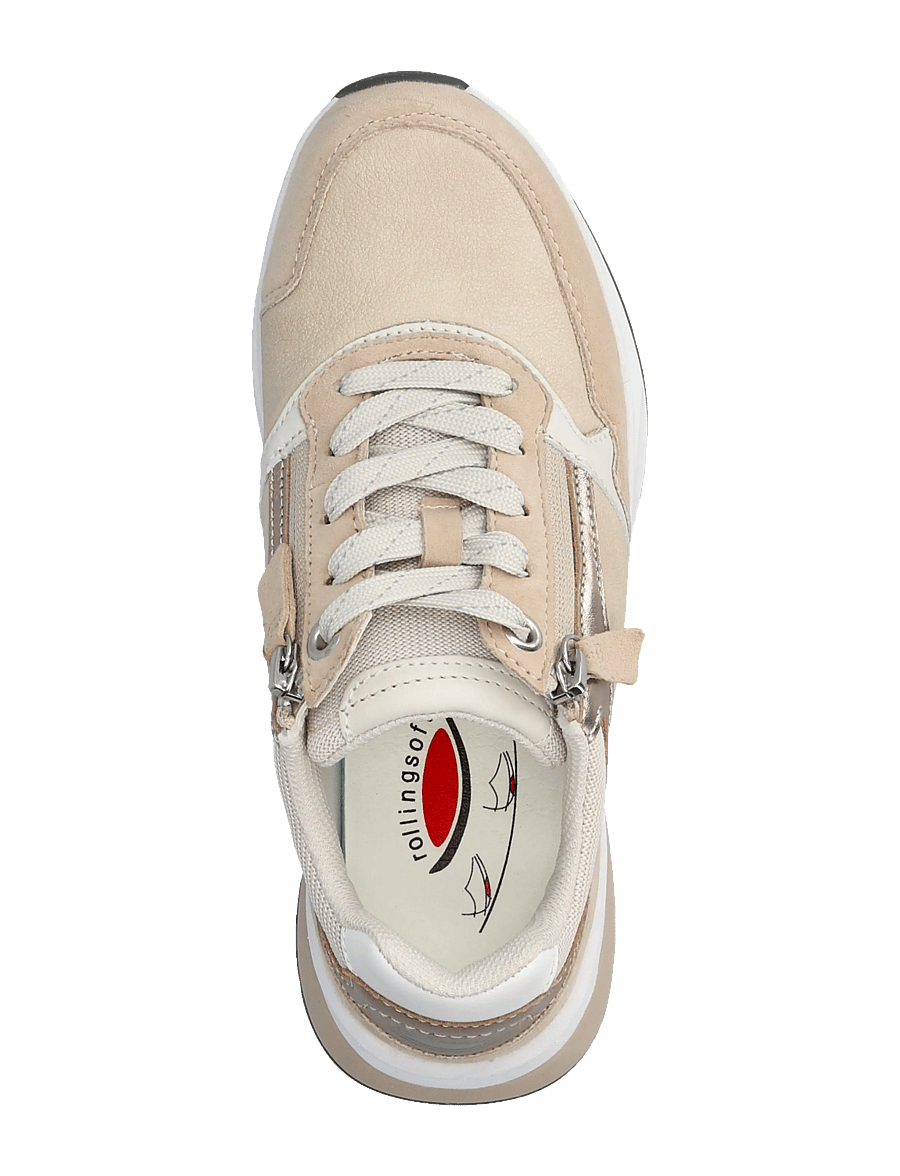 Gabor - rollingsoft sneaker, "hallux valgus" - niedrige sneaker - multi sand - 3