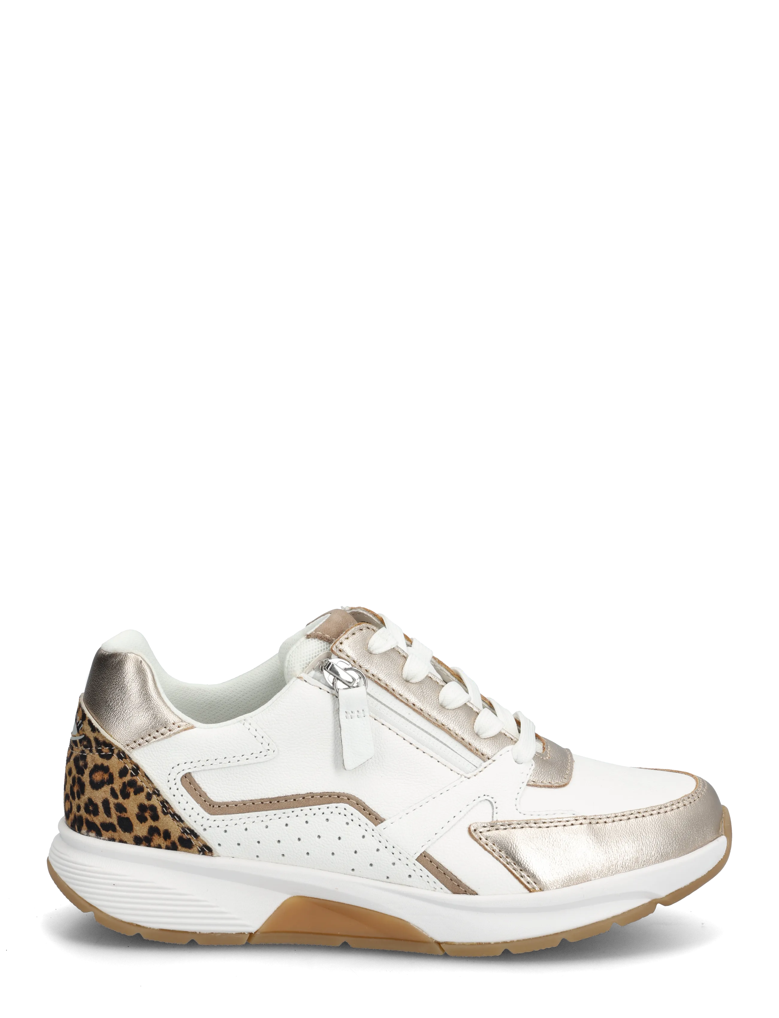 Gabor - rollingsoft sneaker - sneaker - white, soft gold, leopard - 1