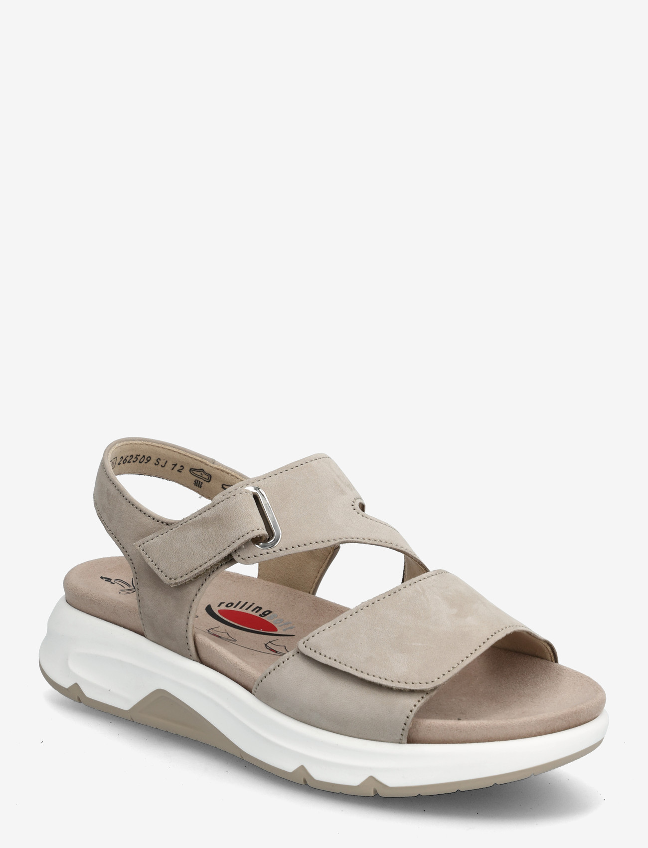 Gabor - rollingsoft sandal - flade sandaler - beige - 0