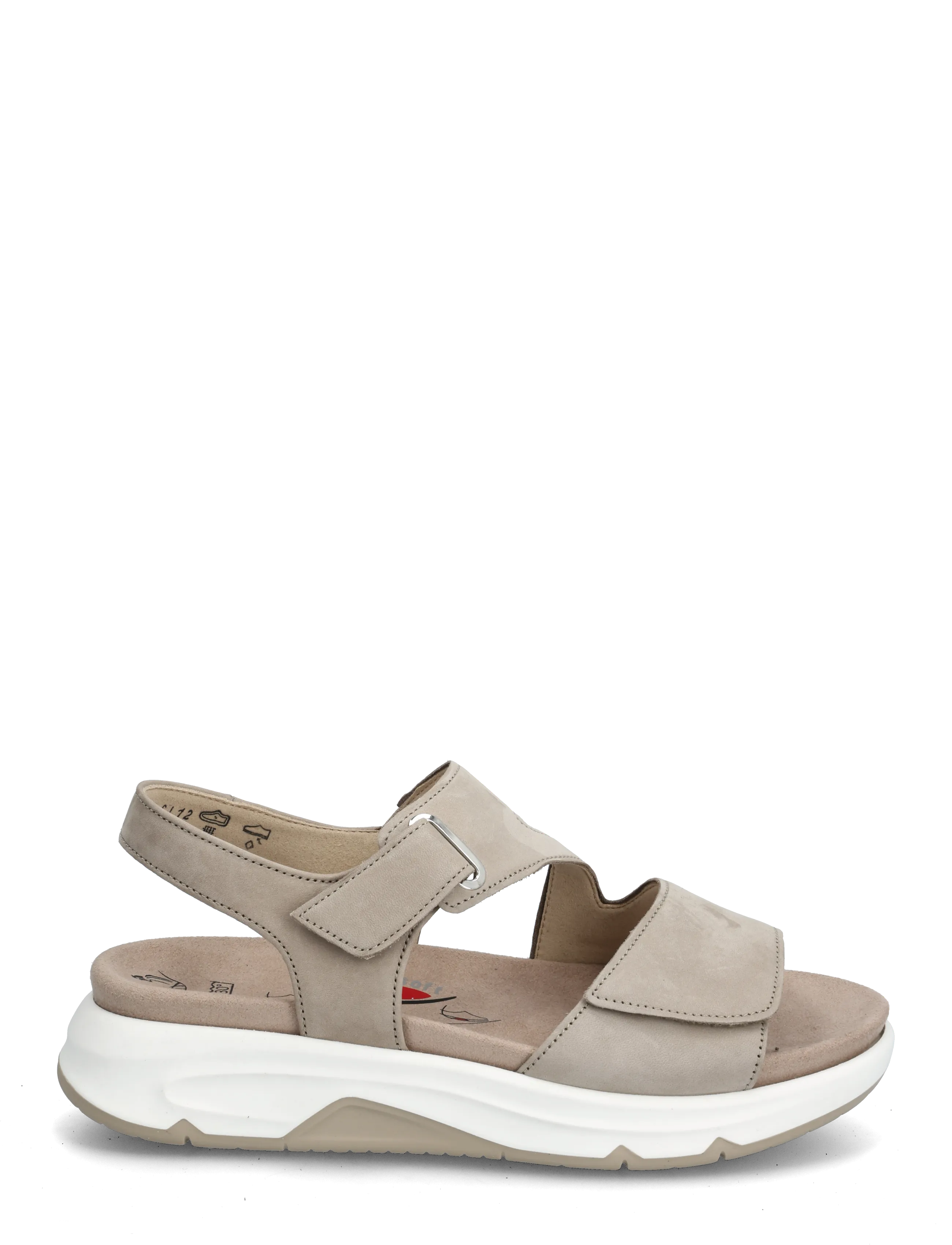 Gabor - rollingsoft sandal - flat sandals - beige - 1