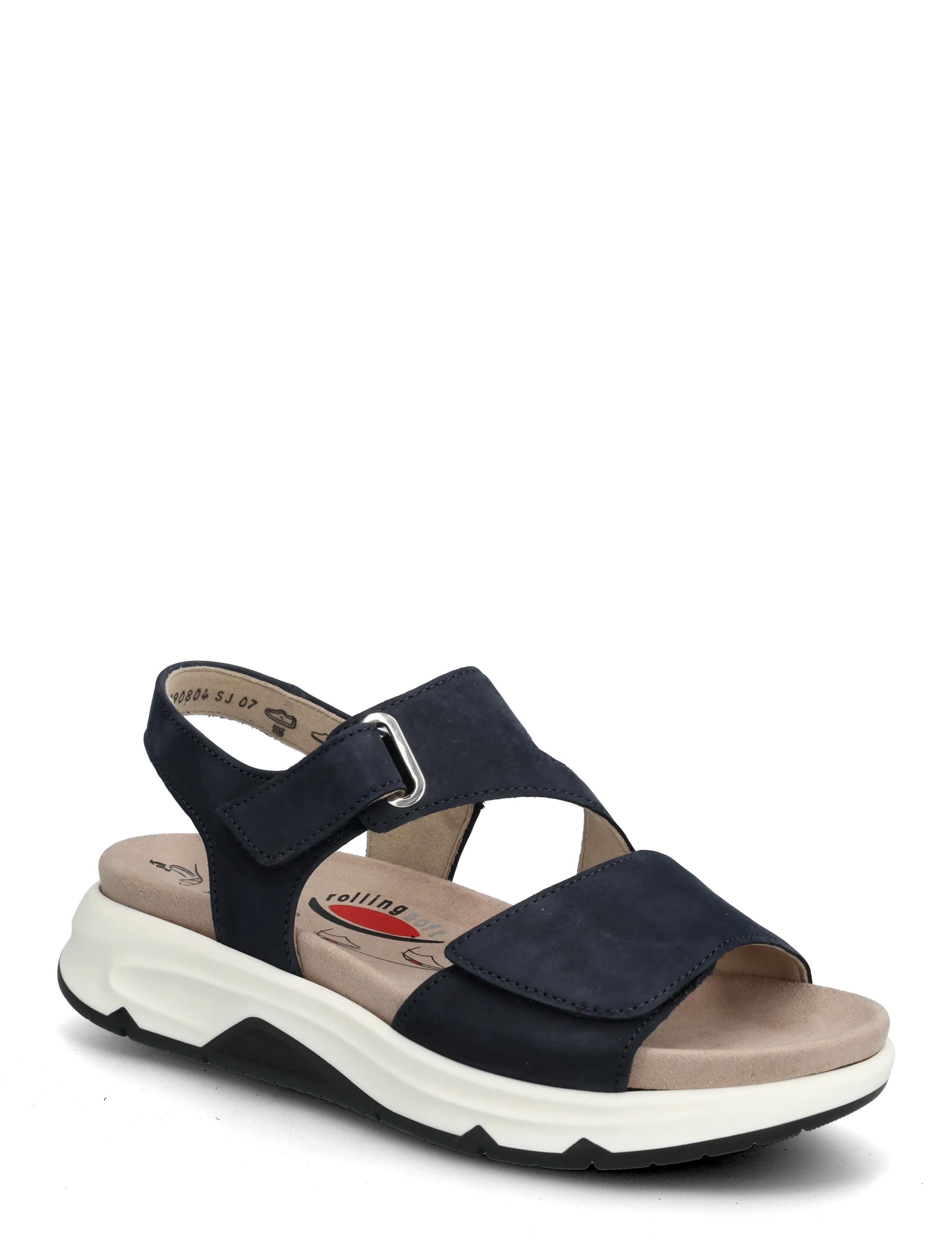Gabor Rollingsoft Sandal, 41, Navy, Sandaler > Flade Sandals, Dame
