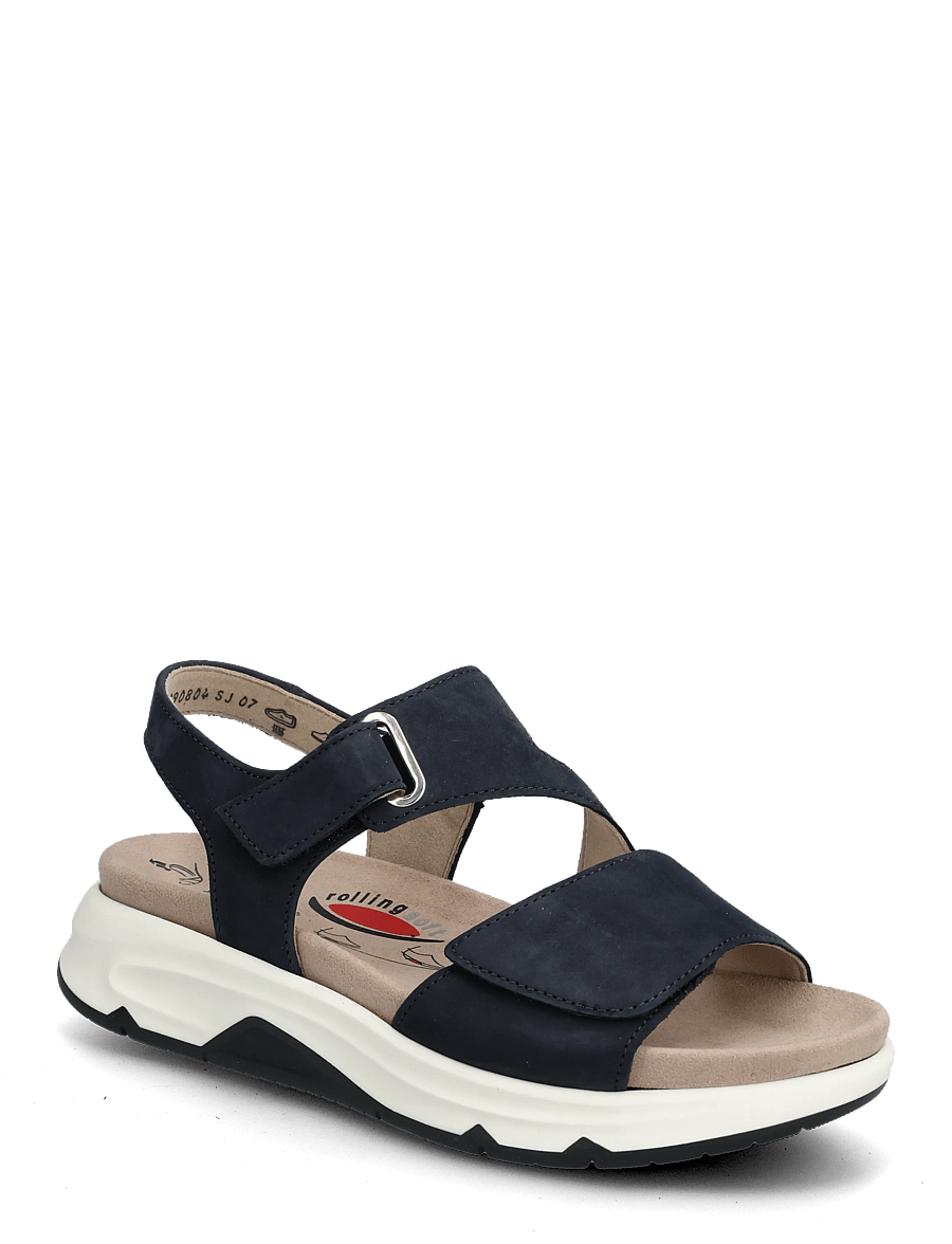 Gabor - rollingsoft sandal - flade sandaler - dark blue - 0