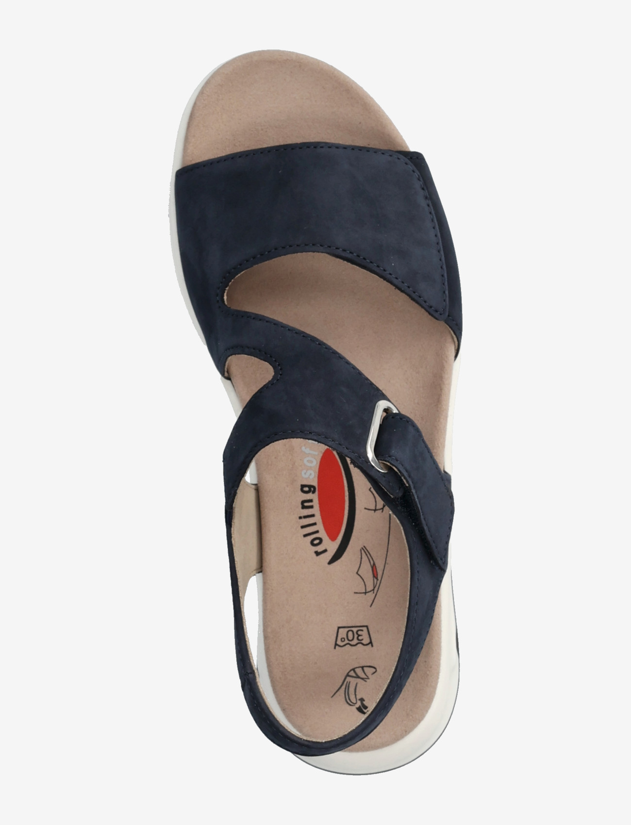 Gabor - rollingsoft sandal - flade sandaler - dark blue - 3