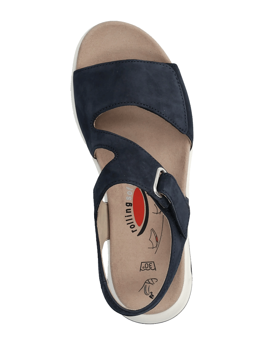 Gabor - rollingsoft sandal - flade sandaler - dark blue - 3