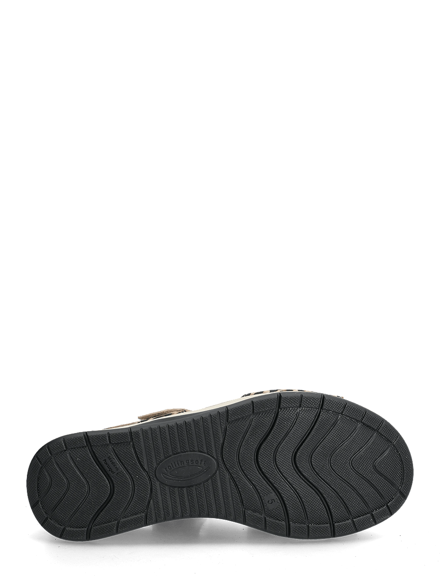 Gabor - rollingsoft sandal - flade sandaler - leopard - 4