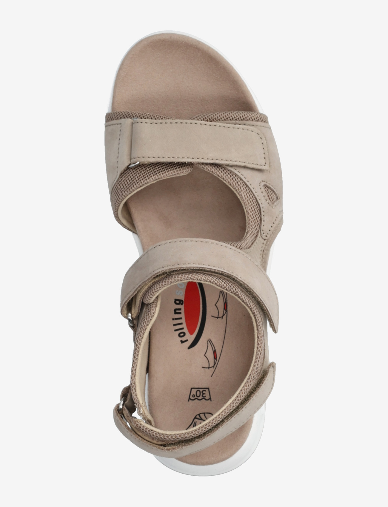 Gabor - rollingsoft sandal - sandaler & tøfler - beige - 3