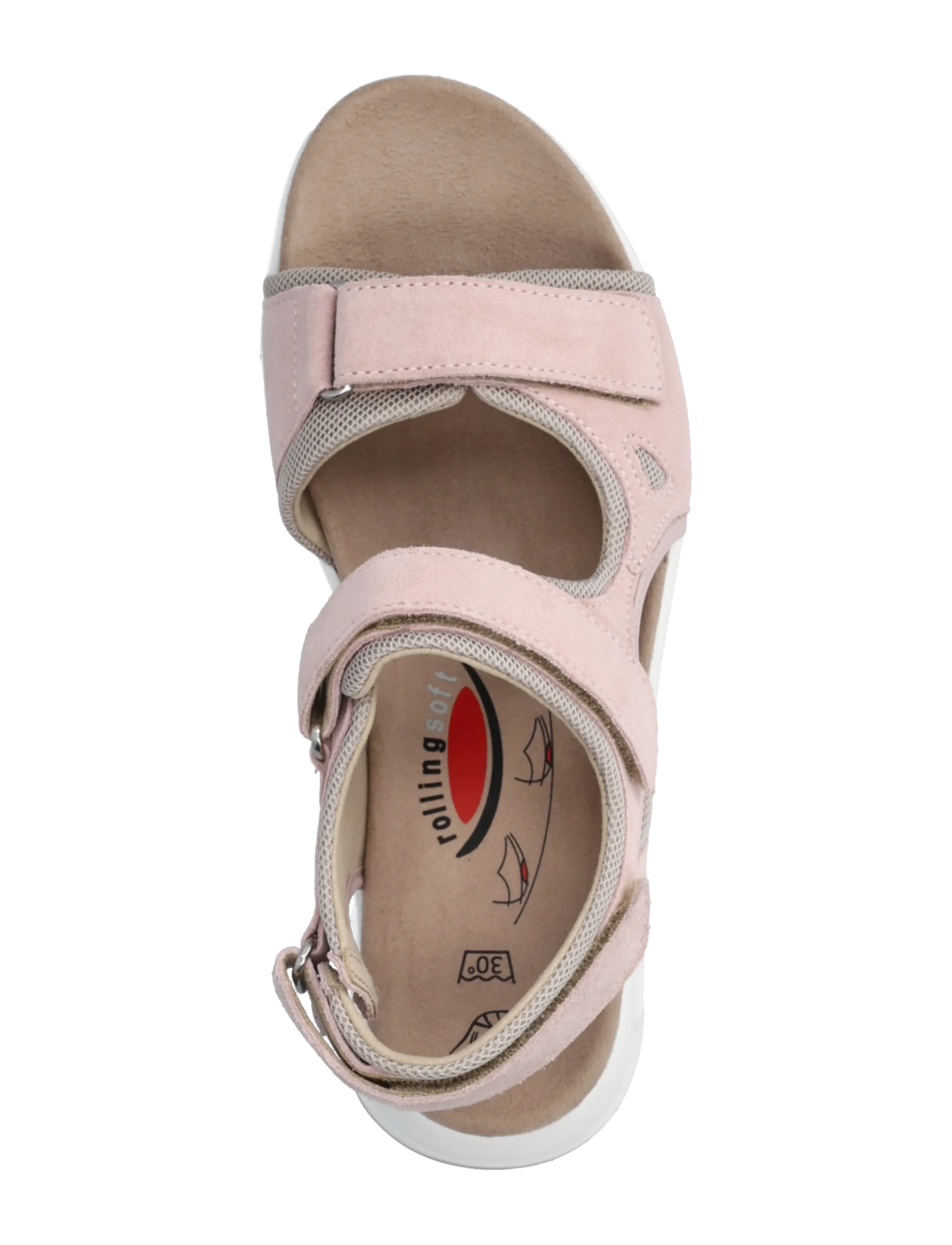 Gabor - rollingsoft sandal - lässige sandalen - light pink - 3