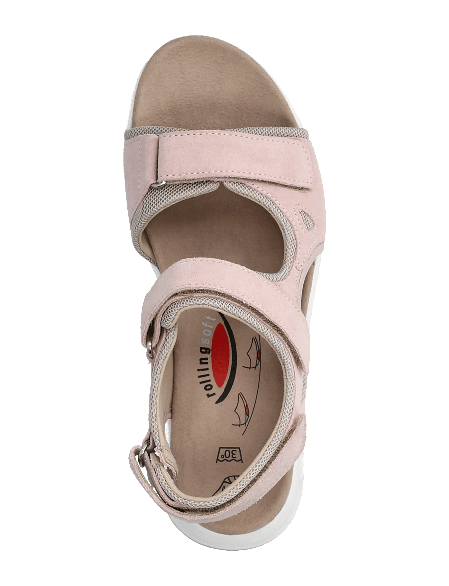Gabor - rollingsoft sandal - lässige sandalen - light pink - 3