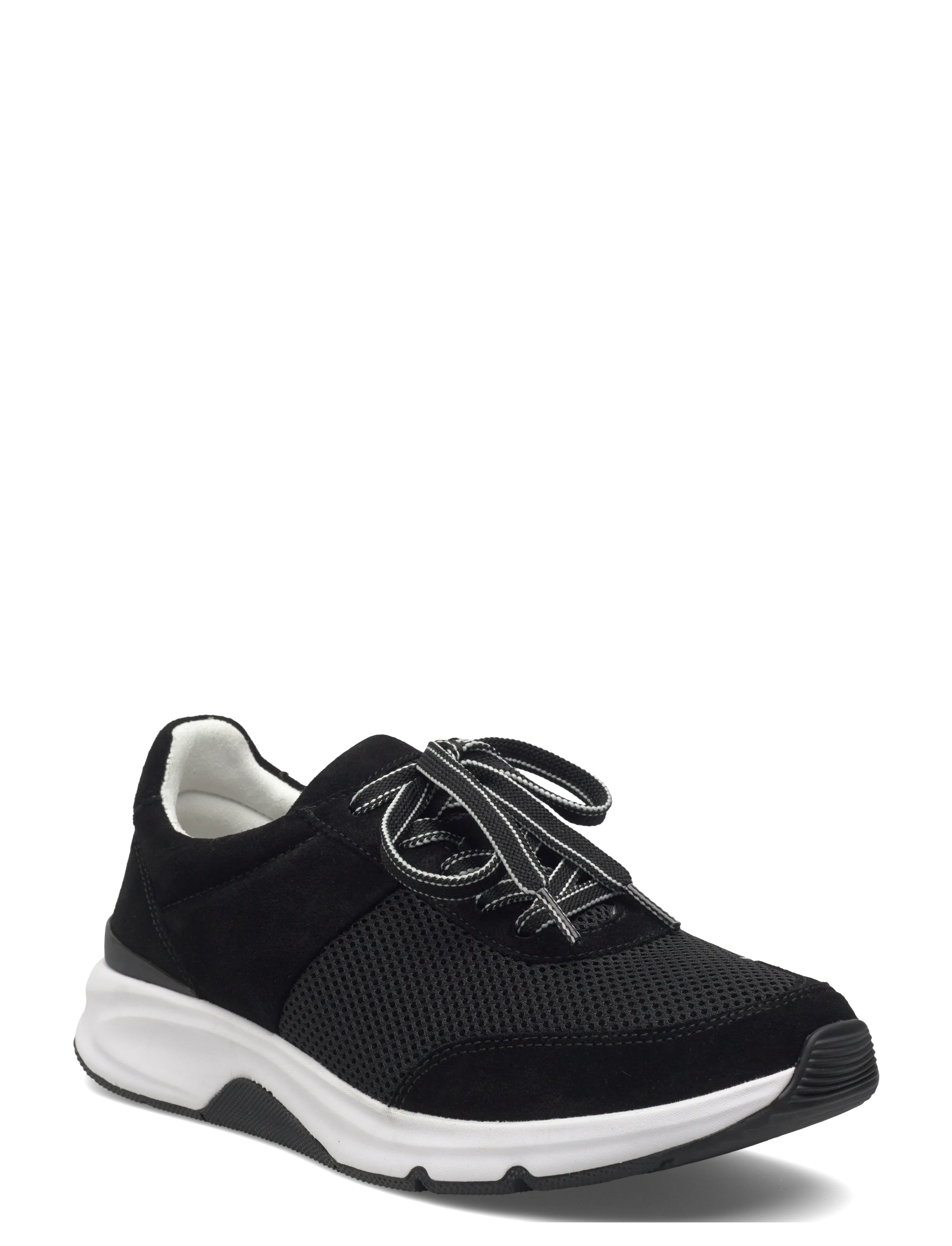 Gabor Rollingsoft Sneaker, 40, Black, Sneakers > Sneakers Med Lav Top, Dame