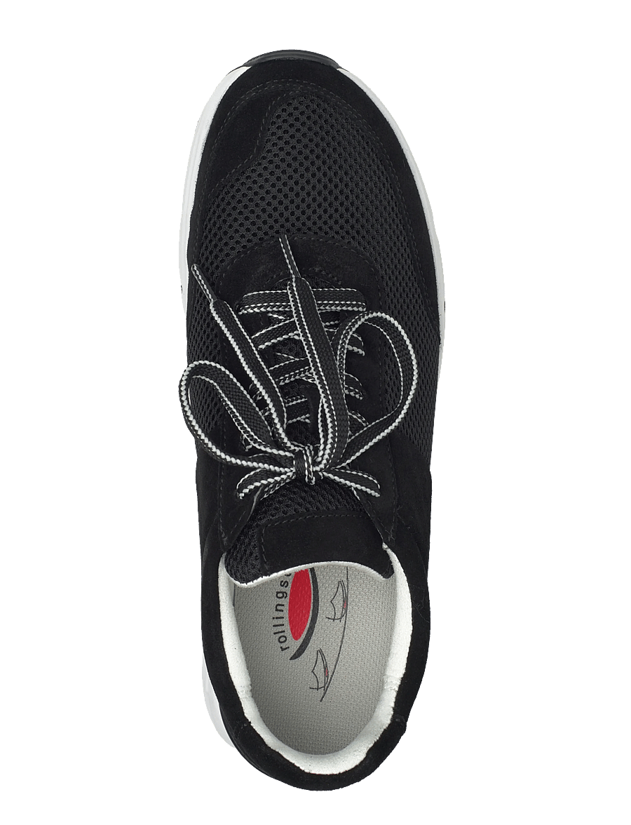 Gabor - rollingsoft sneaker - lave sneakers - black - 3