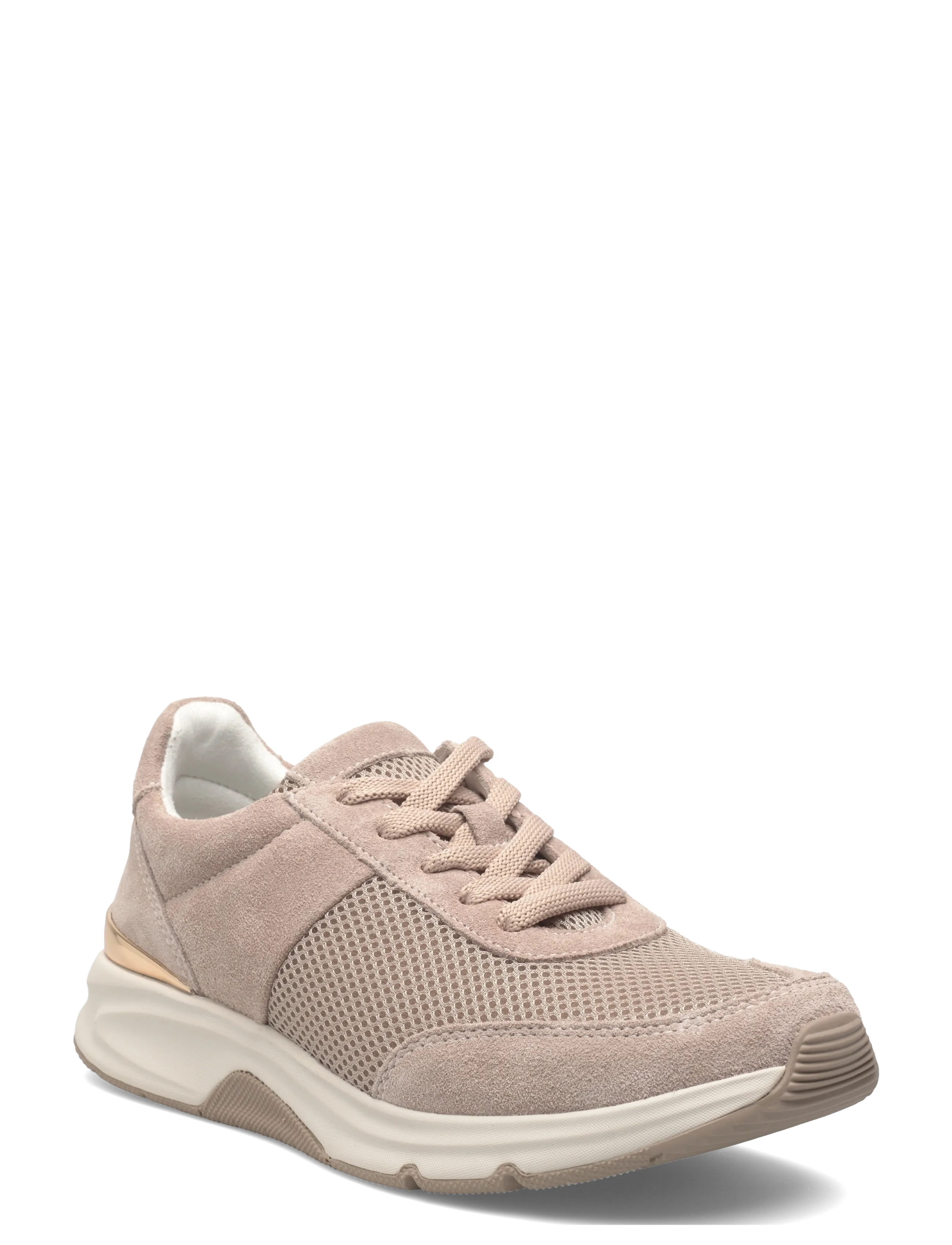 Gabor Rollingsoft Sneaker, 41, Beige, Sneakers > Sneakers Med Lav Top, Dame