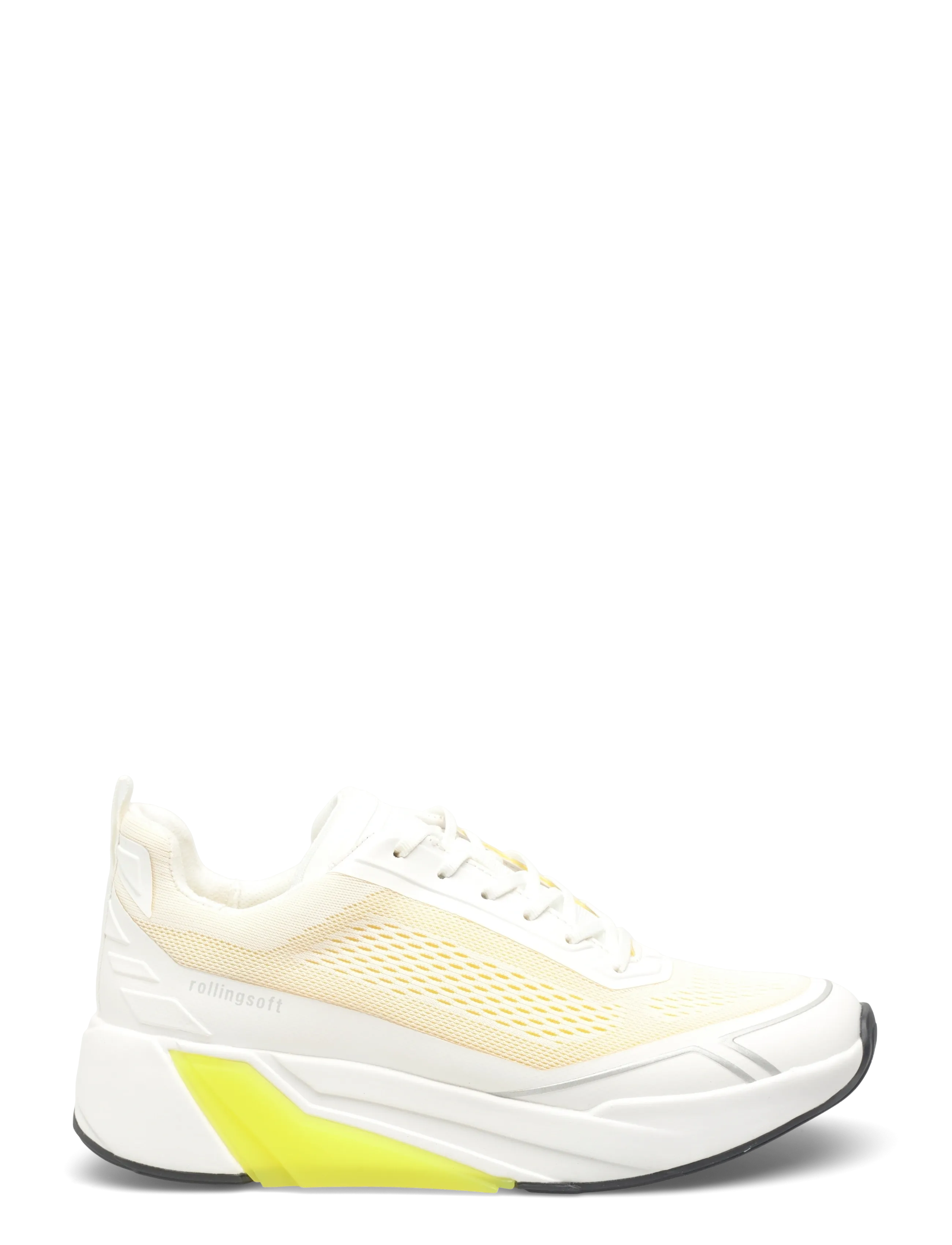 Gabor - rollingsoft sneaker - chunky sneaker - white, yellow - 1