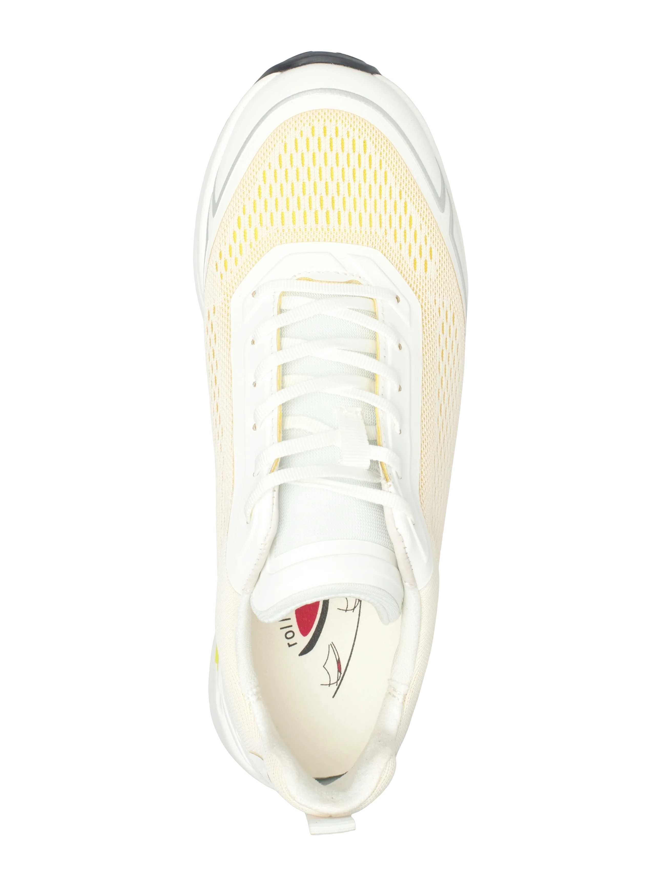 Gabor - rollingsoft sneaker - chunky sneaker - white, yellow - 3