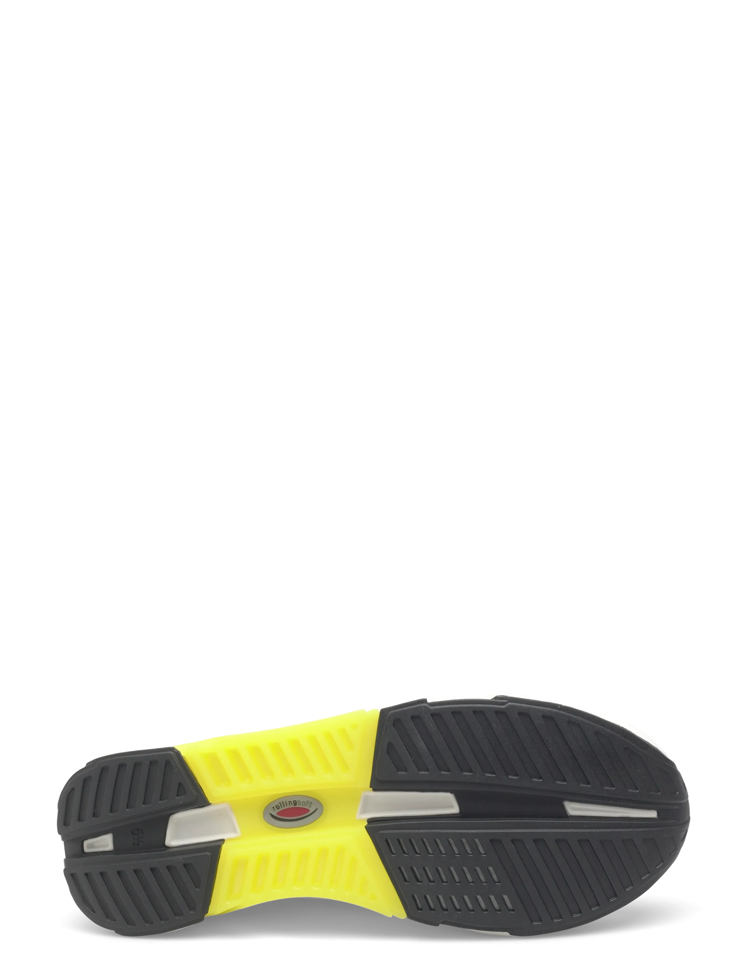 Gabor - rollingsoft sneaker - chunky sneaker - white, yellow - 4