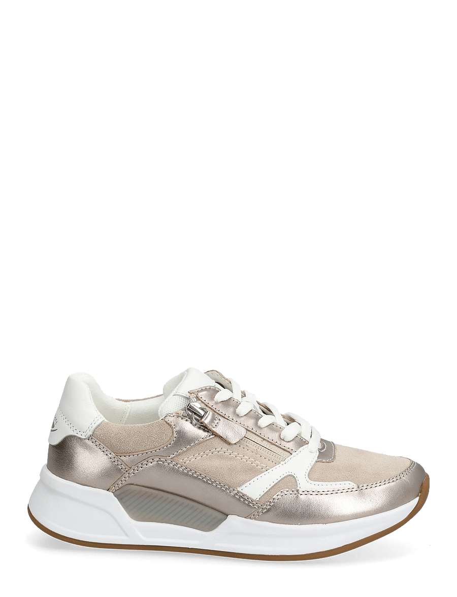 Gabor - rollingsoft sneaker - madala säärega tossud - soft gold, sand, creme - 1