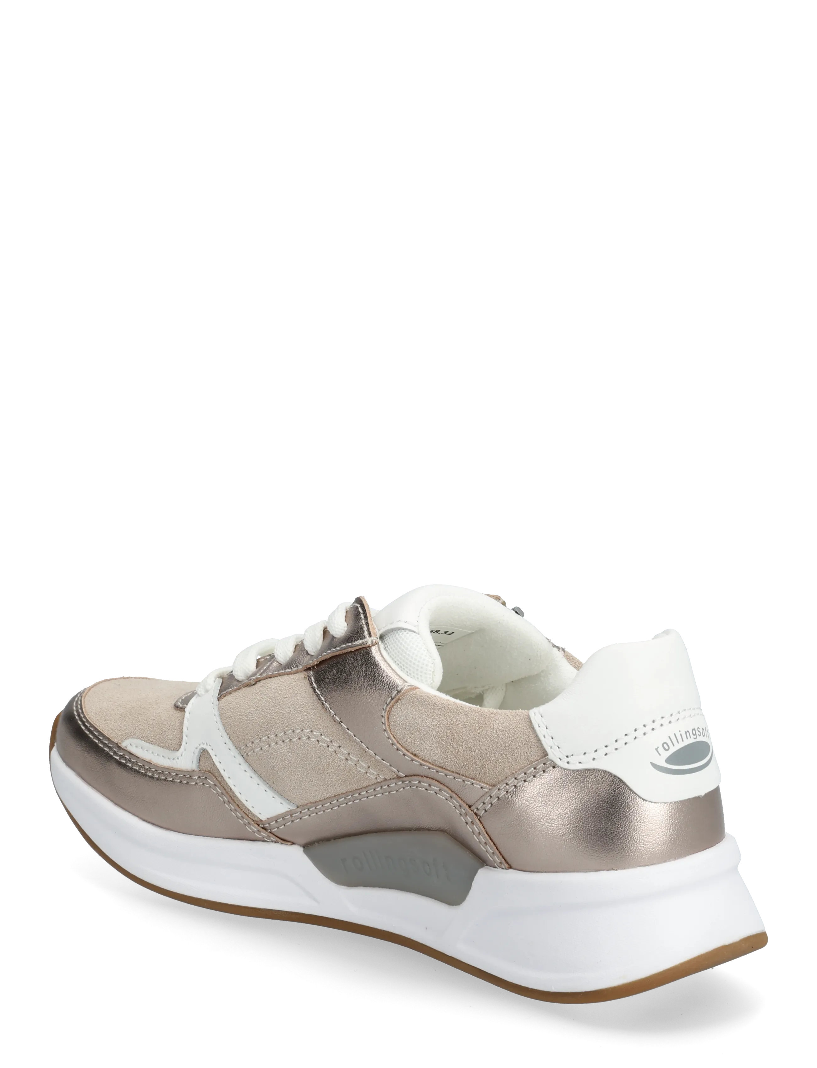 Gabor - rollingsoft sneaker - lave sneakers - soft gold, sand, creme - 2