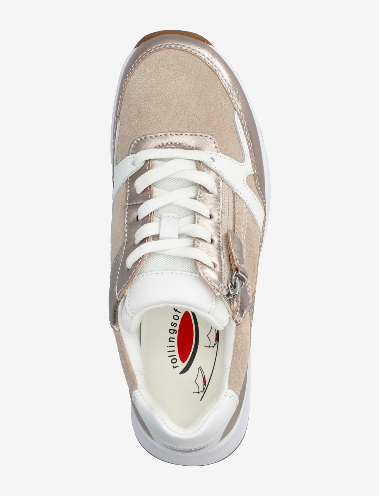 Gabor - rollingsoft sneaker - niedrige sneakers - soft gold, sand, creme - 3