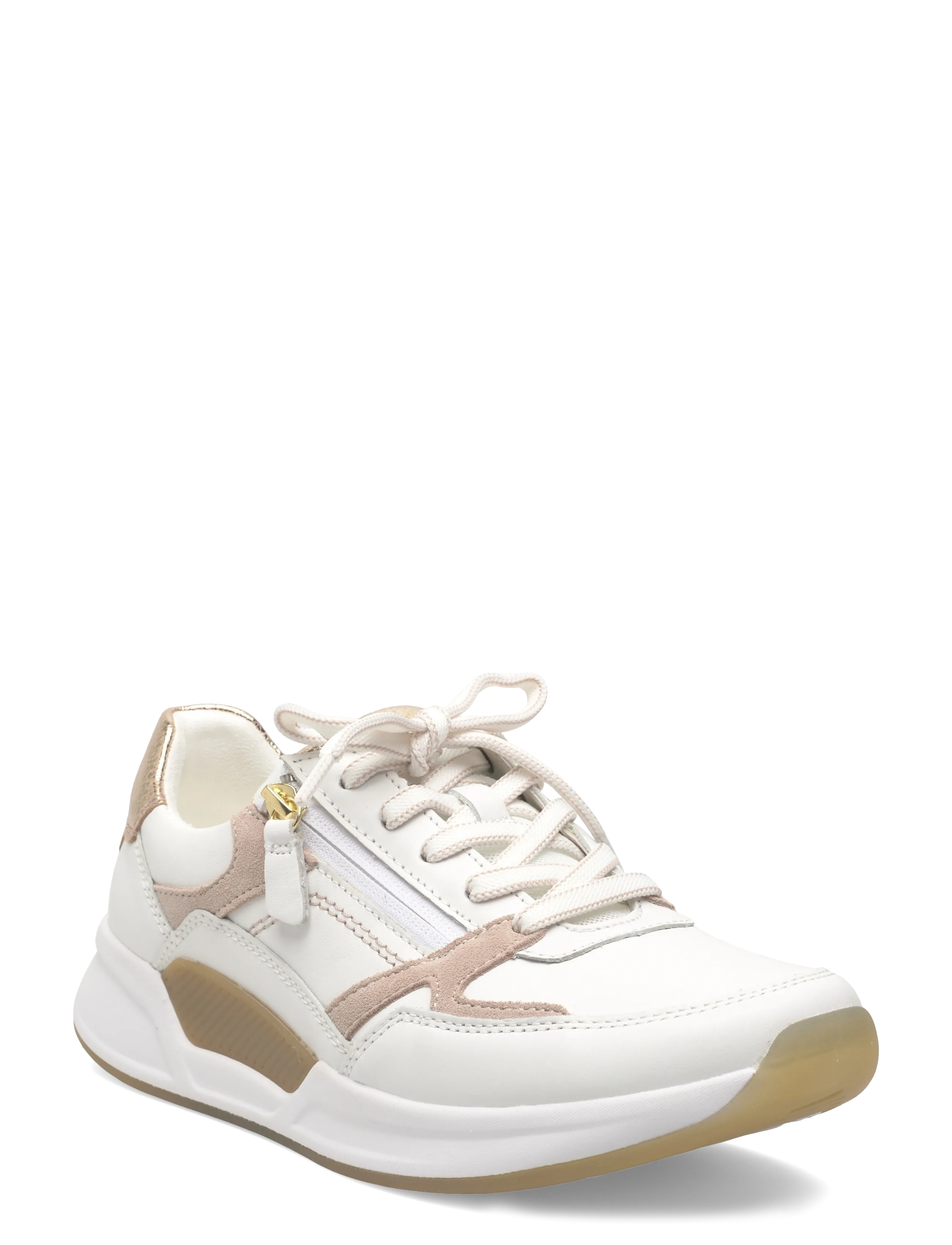 Gabor Rollingsoft Sneaker, 41, Cream, Sneakers > Sneakers Med Lav Top, Dame