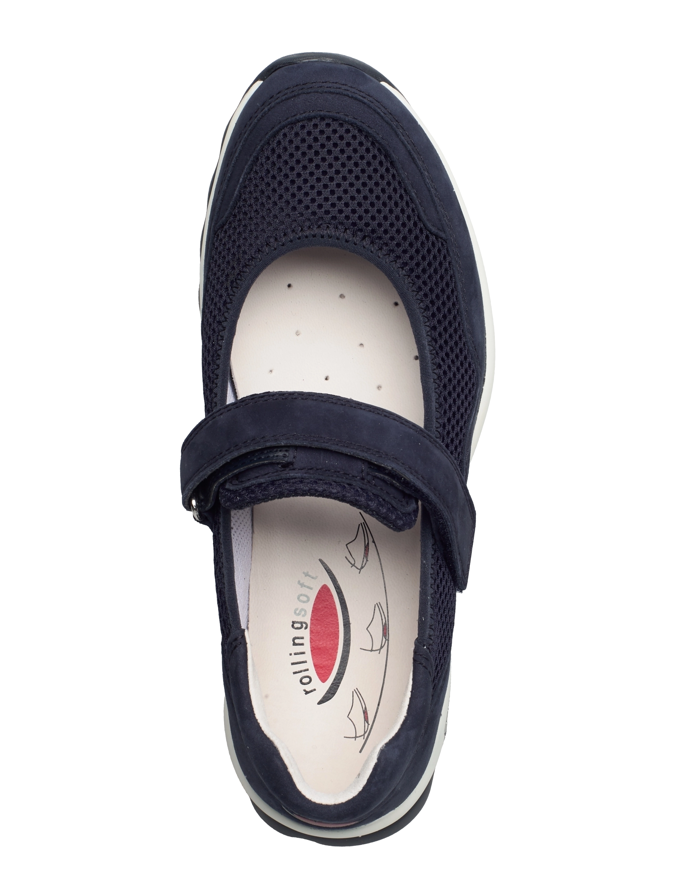 Gabor - rollingsoft ballerina - blue - 3