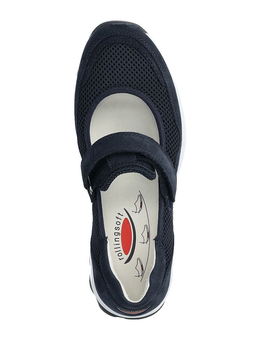 Gabor - rollingsoft Mary Jane - baskets slip-on - blue - 3