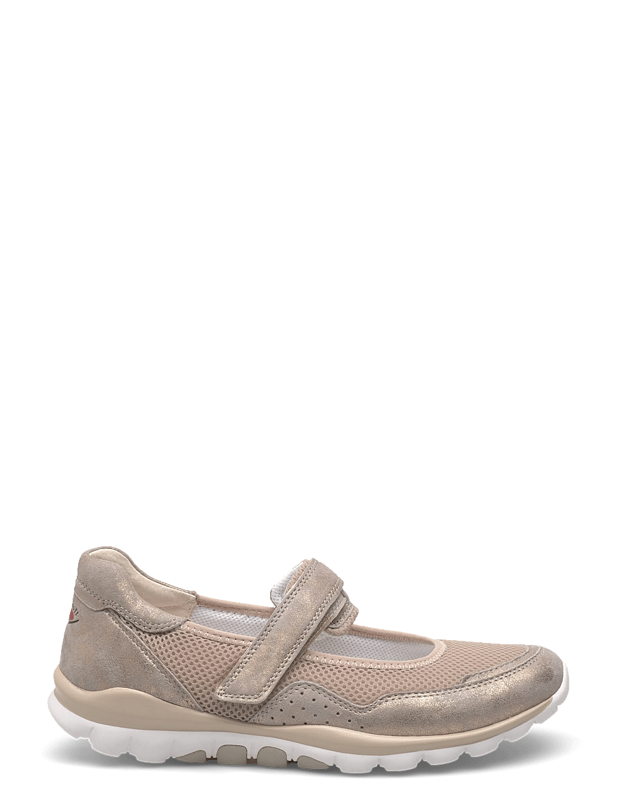 Gabor - rollingsoft Mary Jane - slip-on sneakers - shiny taupe - 1