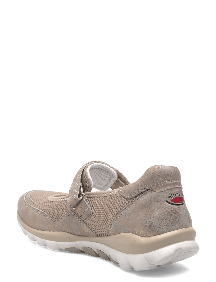 Gabor - rollingsoft Mary Jane - slip-on sneakers - shiny taupe - 2