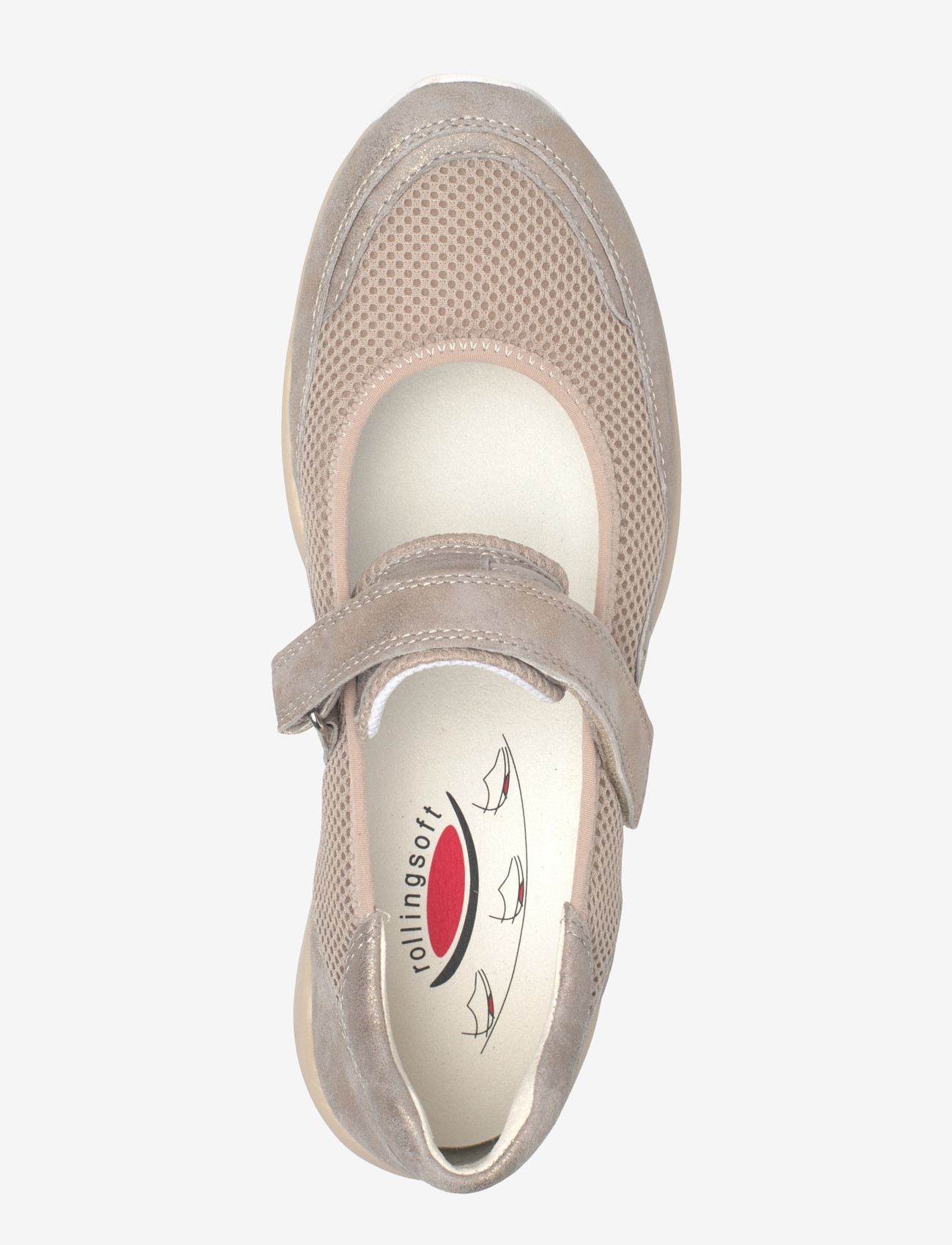 Gabor - rollingsoft Mary Jane - lave sneakers - shiny taupe - 3