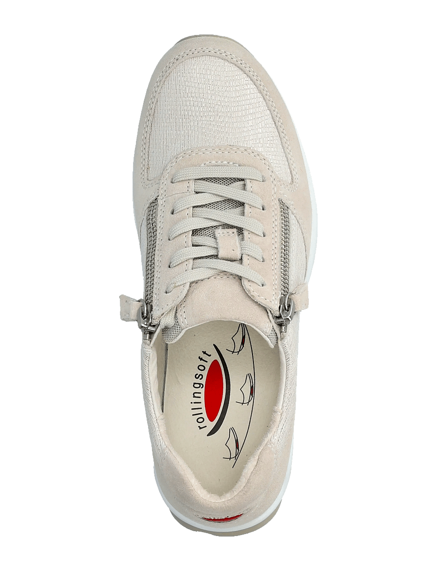 Gabor - rollingsoft sneaker - konfirmationstøj - multi cream - 3