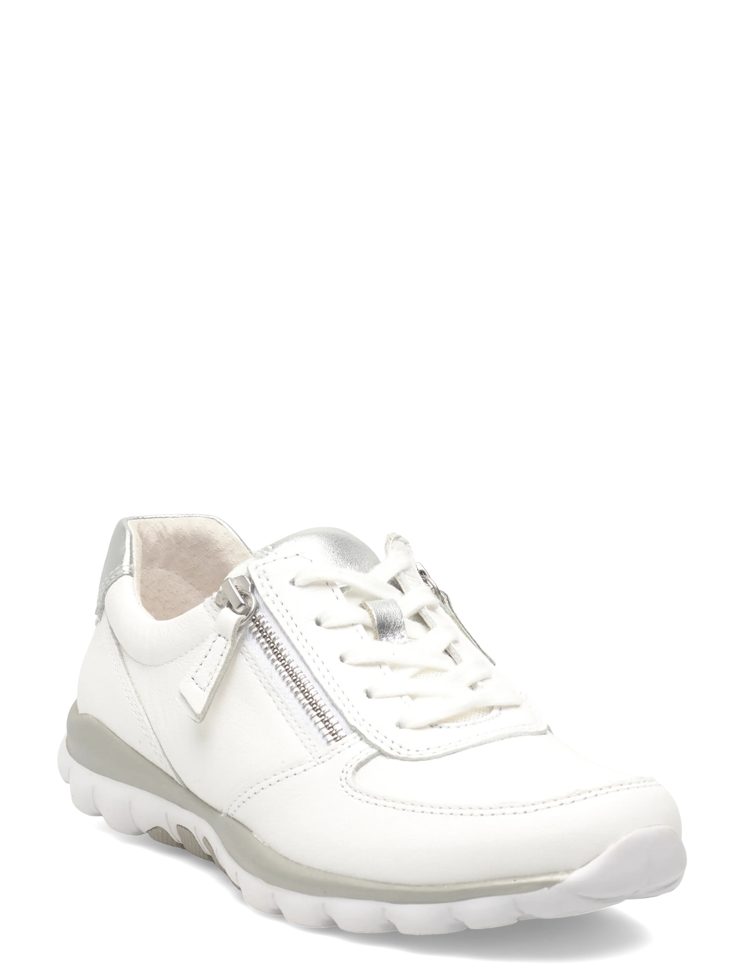 Gabor Rollingsoft Sneaker, Kvinder, Lynlås Sneaker, Hvid, Str: 42