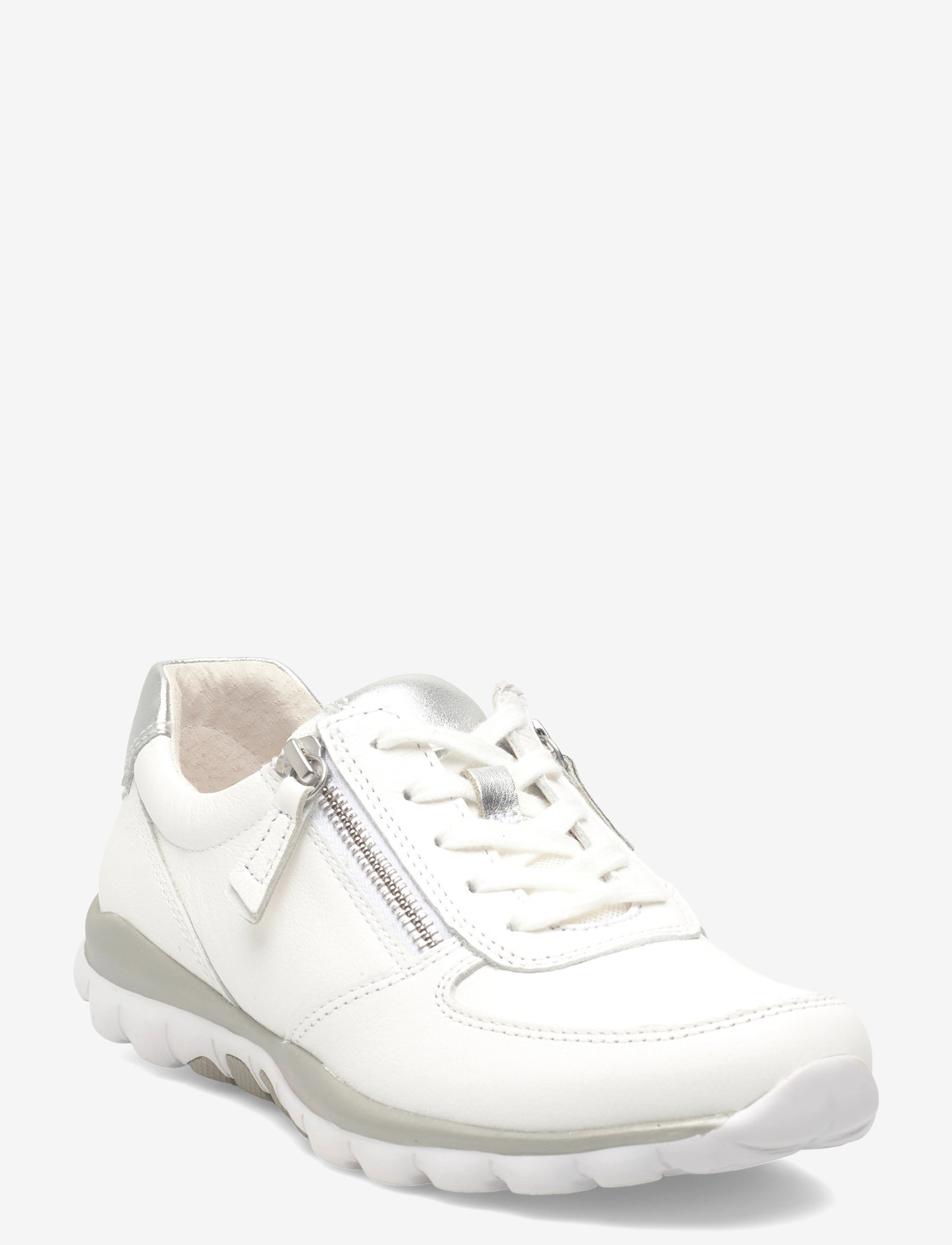 Gabor - rollingsoft sneaker - konfirmationstøj - white, silver - 0