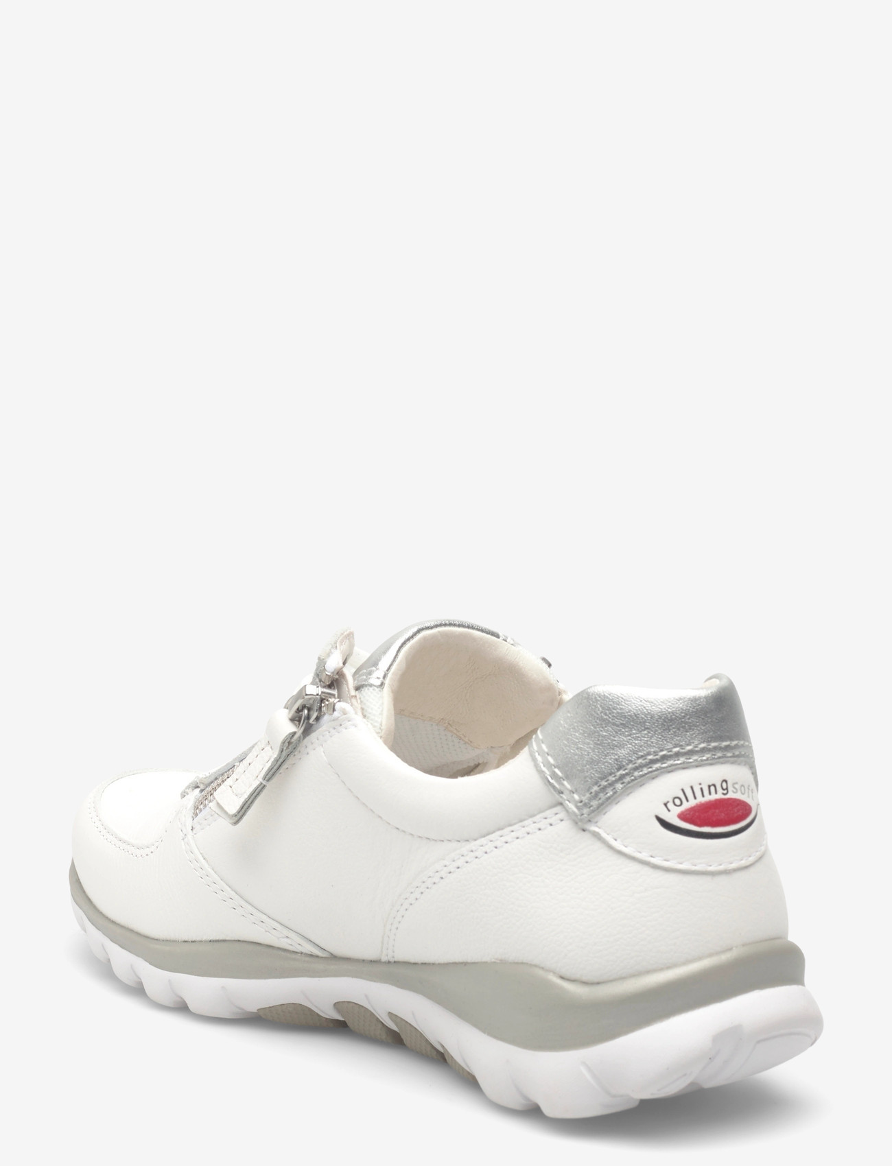 Gabor - rollingsoft sneaker - konfirmationstøj - white, silver - 2