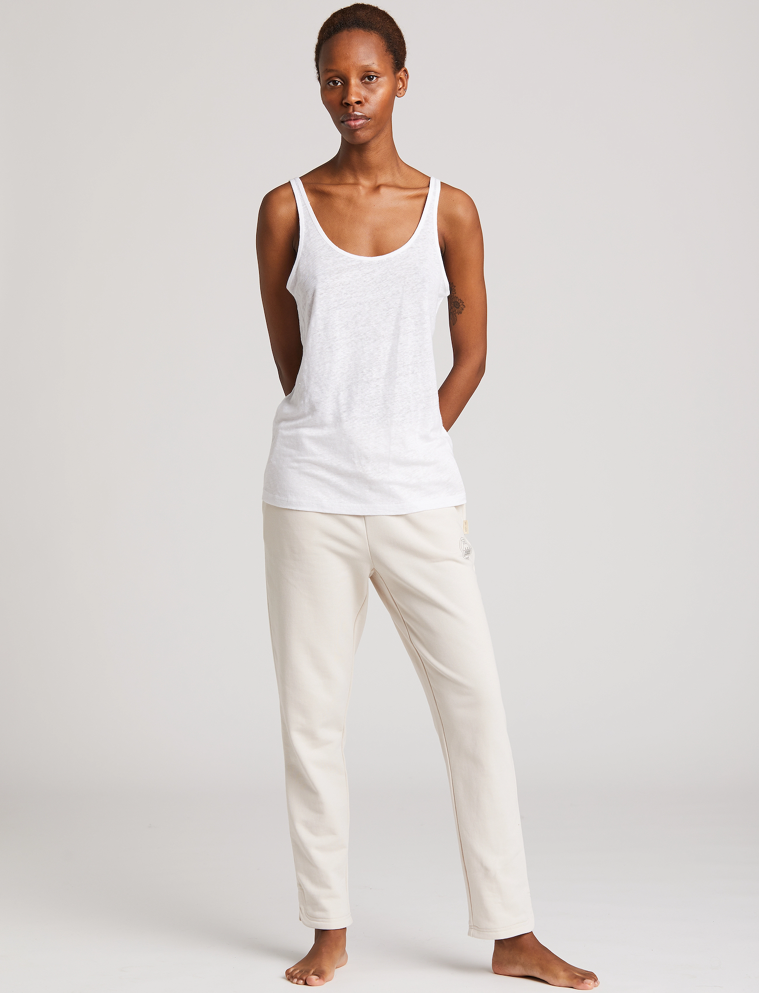 Gai+Lisva - Pauline Sweat Pant - ecru - 2