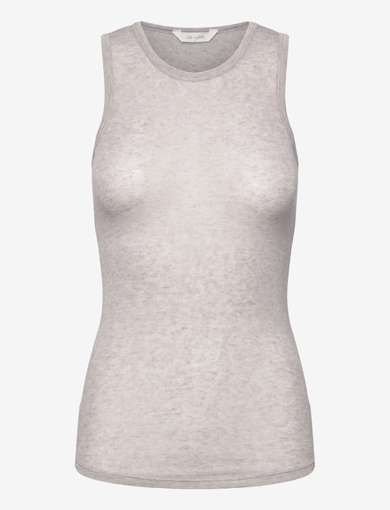 Gai+Lisva - Alberte Wool Top - tanktops - light grey melange - 1