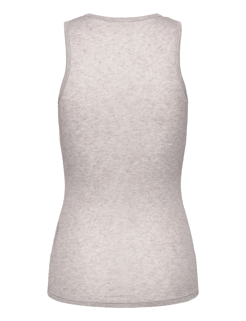 Gai+Lisva - Alberte Wool Top - tanktops - light grey melange - 2