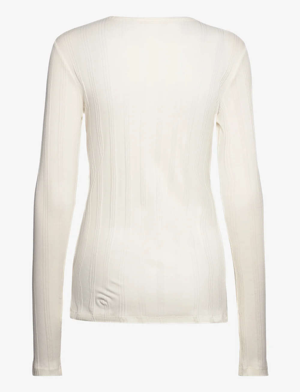 Gai+Lisva - Thyra L/S Cotton Top Drop Needle GO - langærmede toppe - off white - 2