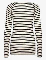 Gai+Lisva - Amalie L/S Sailor Wool Top - long-sleeved tops - ecru sailor stripe - 2