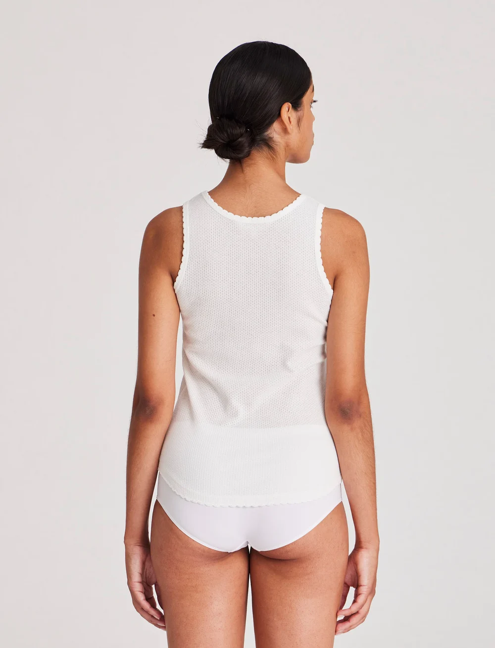 Gai+Lisva - Mille S´less Cotton Top GOTS 243975 - Ärmellose tops - white - 3