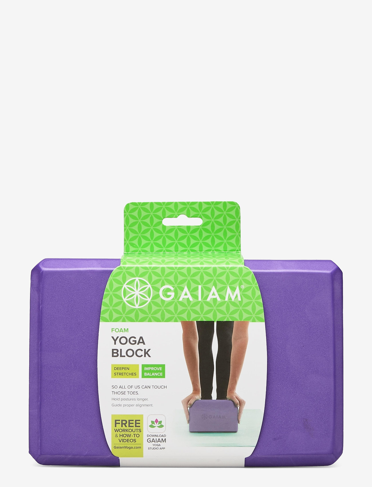 Gaiam - GAIAM PURPLE BLOCK - klocki i taśmy do jogi - purple - 1