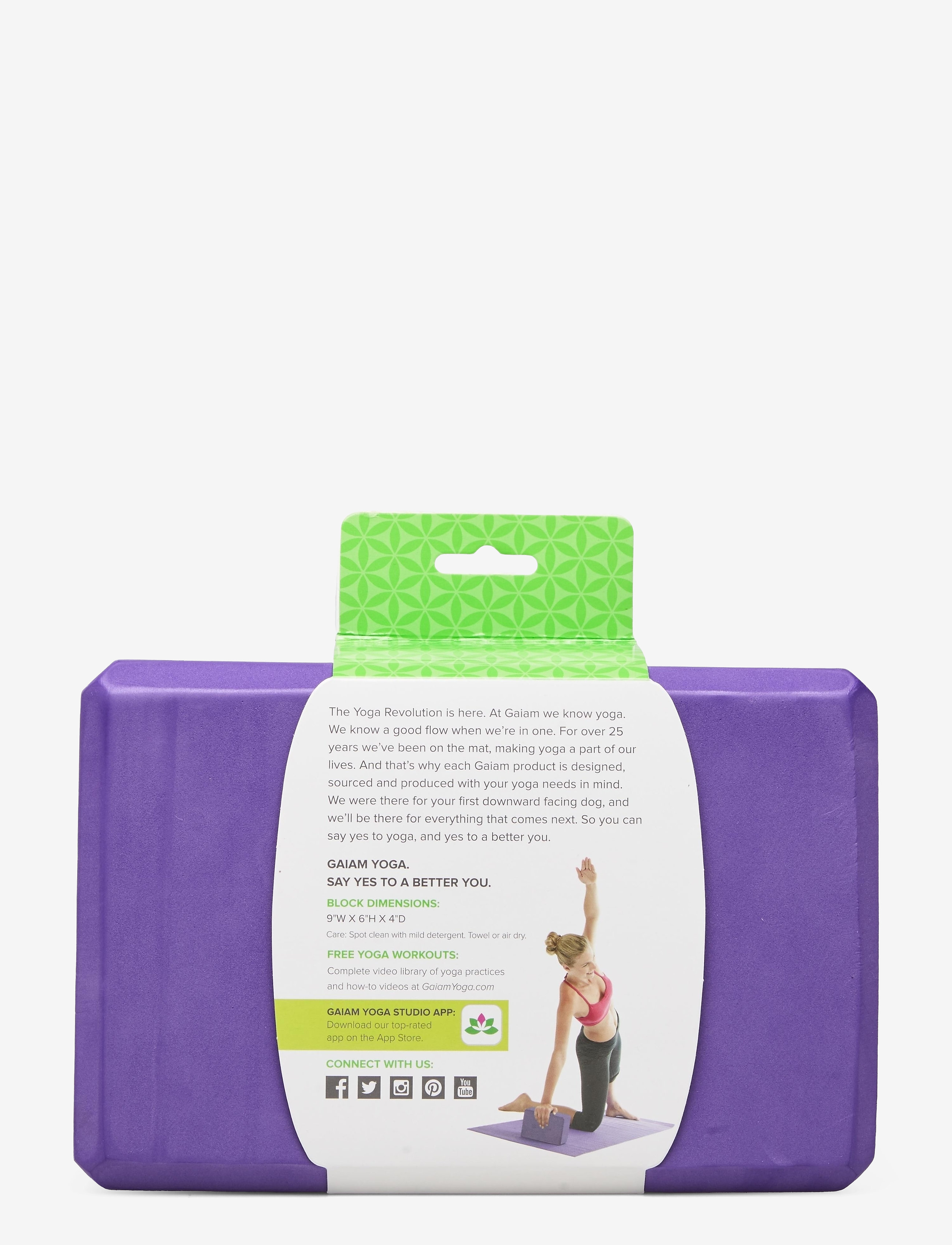 Gaiam - GAIAM PURPLE BLOCK - yogablokke & seler - purple - 2