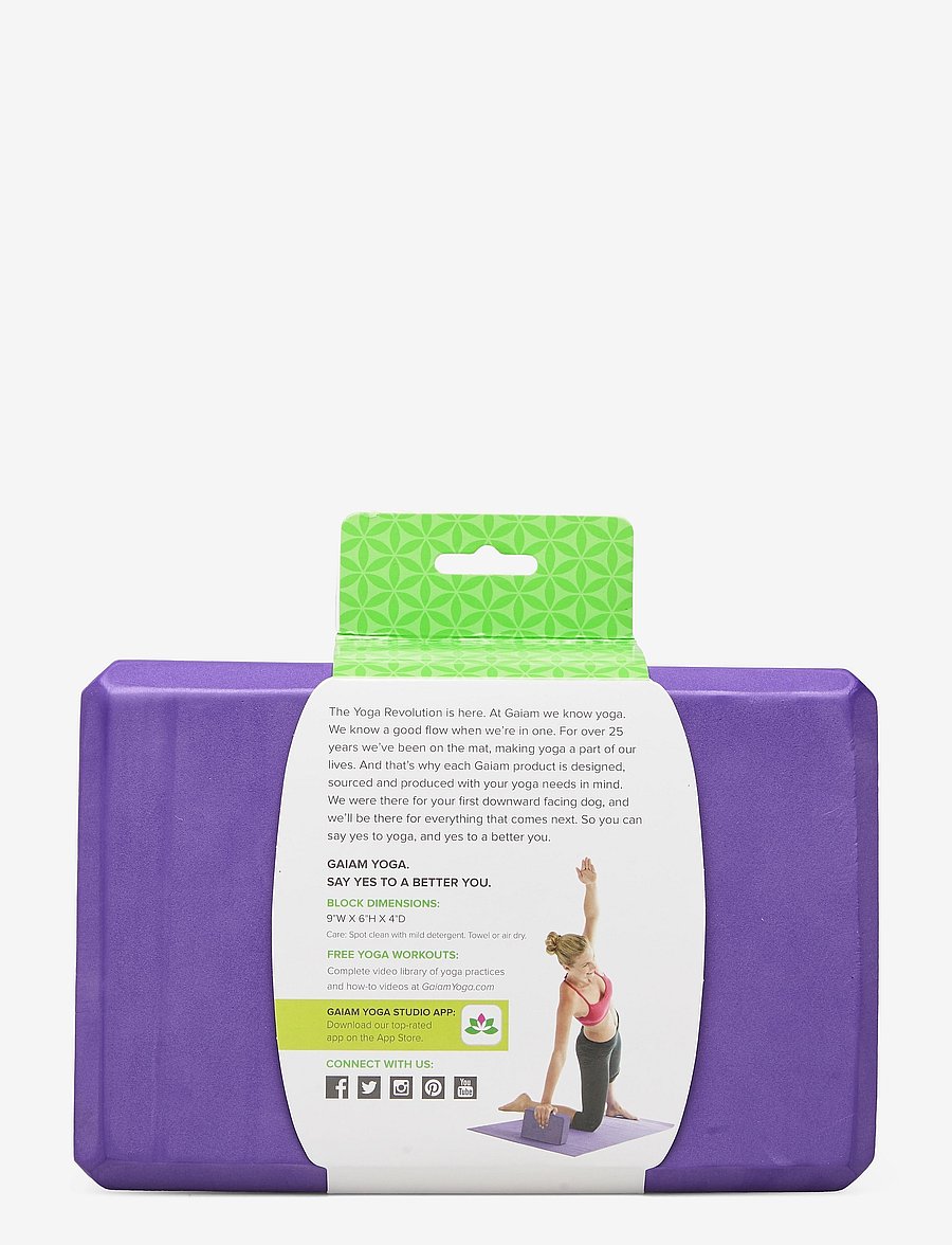 Gaiam - GAIAM PURPLE BLOCK - yogablokke & seler - purple - 2