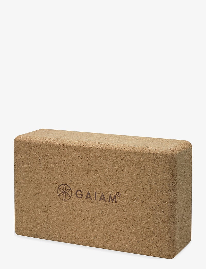 Gaiam - GAIAM CORK BRICK - klocki i taśmy do jogi - cork - 1