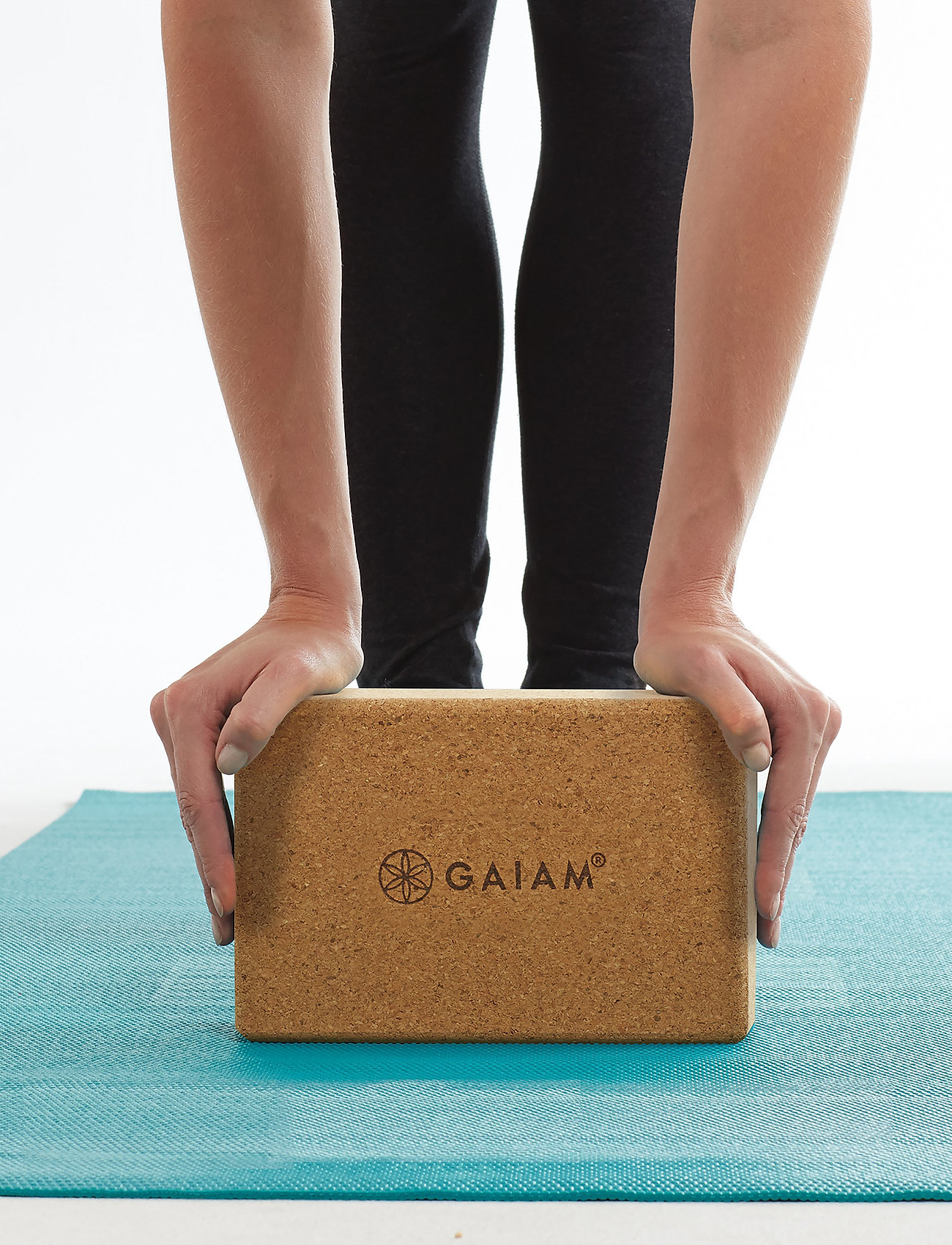 Gaiam Cork Brick, Mænd, Kork Yoga Blok, Beige, Str: ONE SIZE