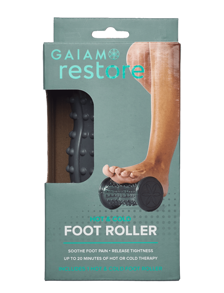 Gaiam - GAIAM RESTORE HOT & COLD FOOT ROLLER - grey - 1