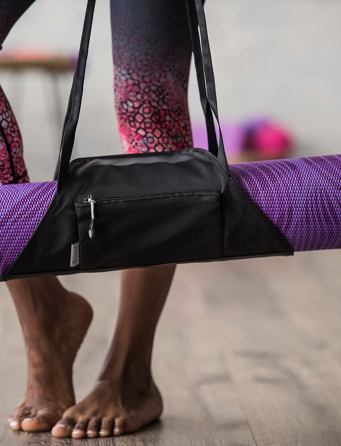Gaiam on the go yoga mat carrier sales