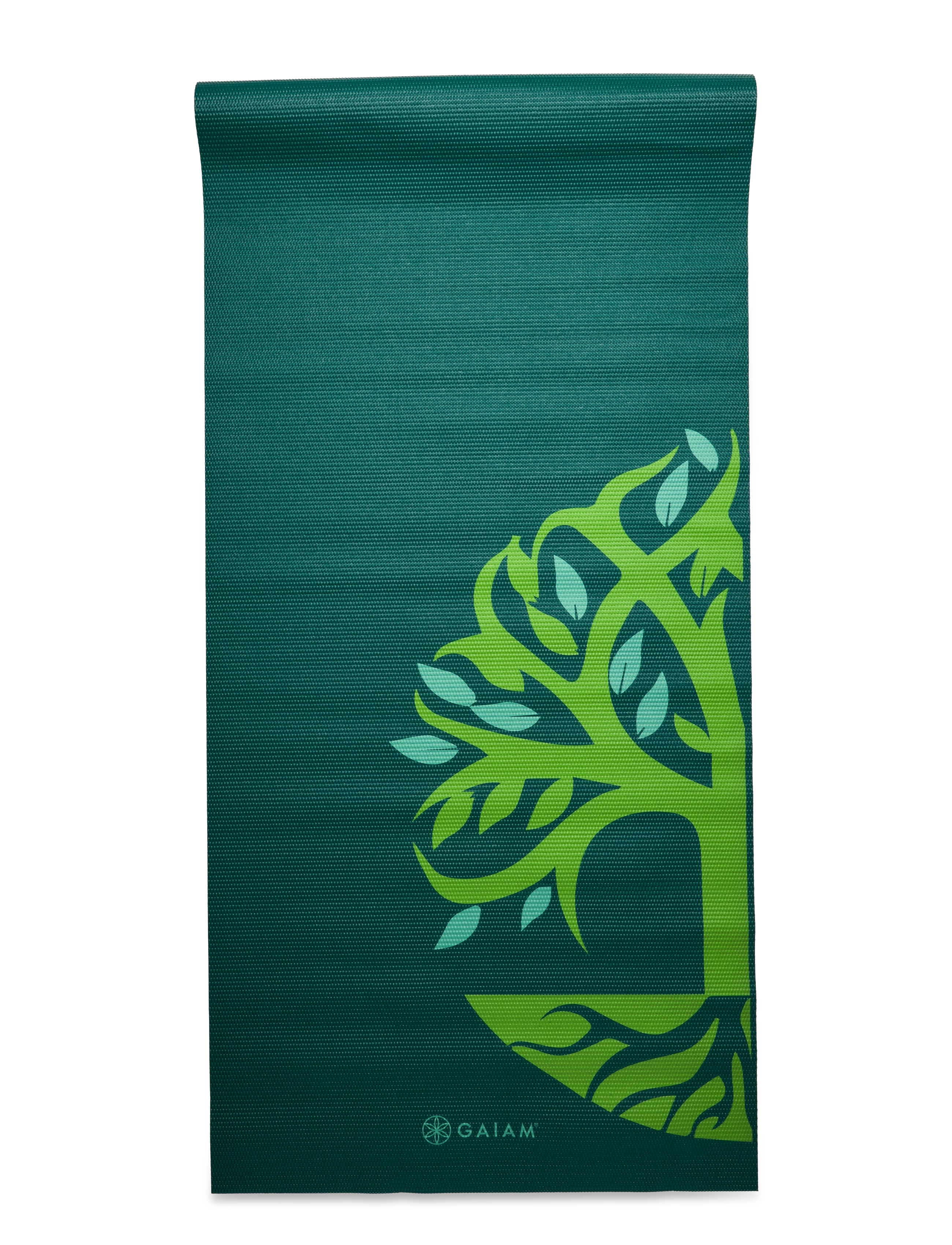 Gaiam - Root To Rise Yoga Mat 4mm Classic Printed - green - 2