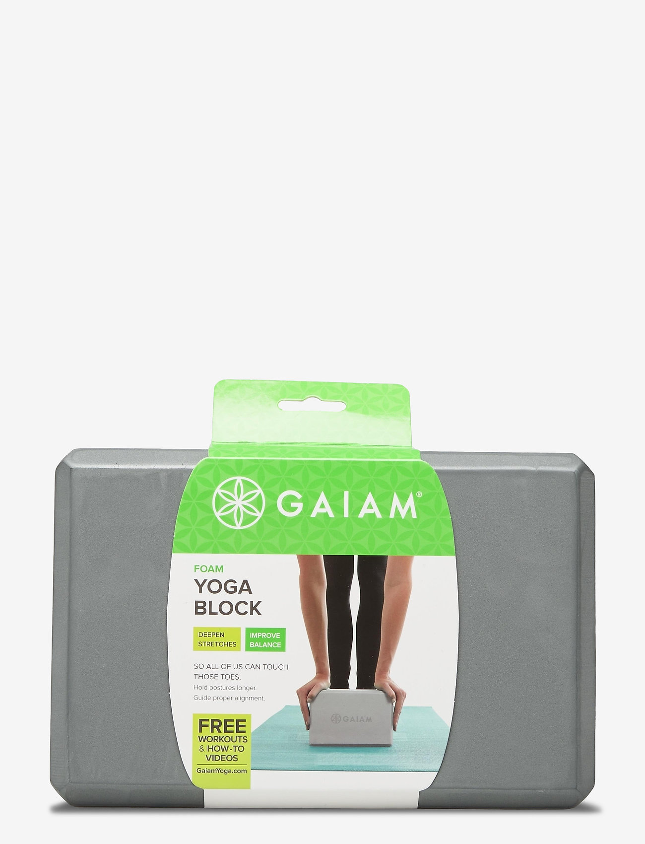 Gaiam - GAIAM STORM GREY BLOCK - klocki i taśmy do jogi - grey - 1